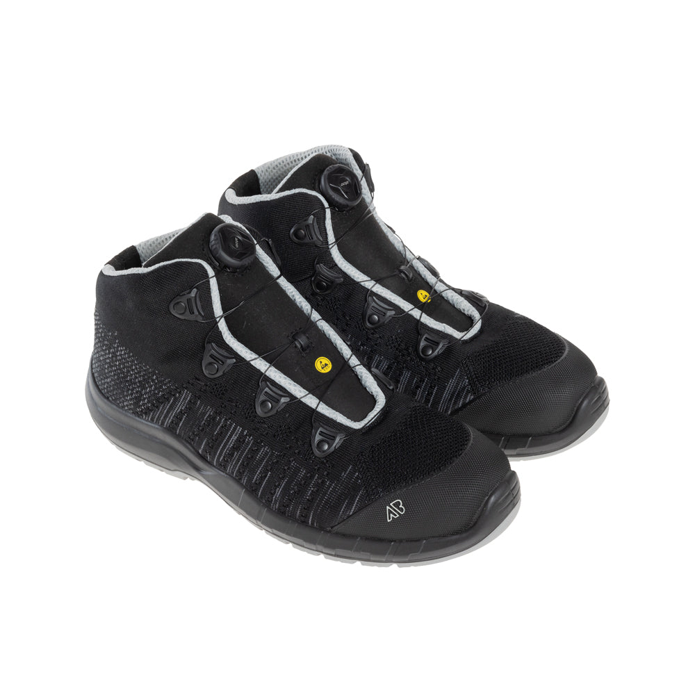 Aboutblu-Panther Safety Shoe, Le Mans Top Black Mid Anatomic, Safe Knit- 50407 03LA