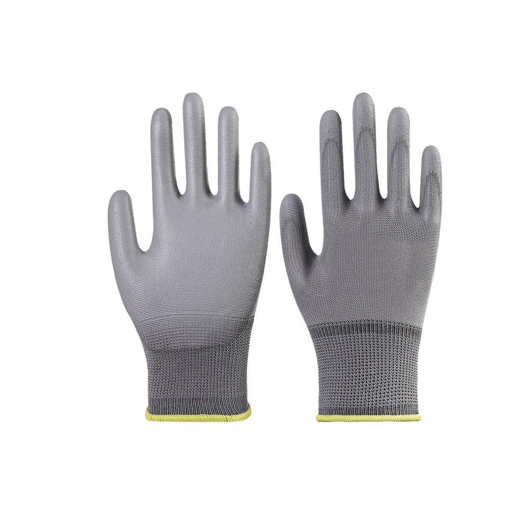 Andanda PU Grip 13P GG Safety Gloves, Grey  – 10336