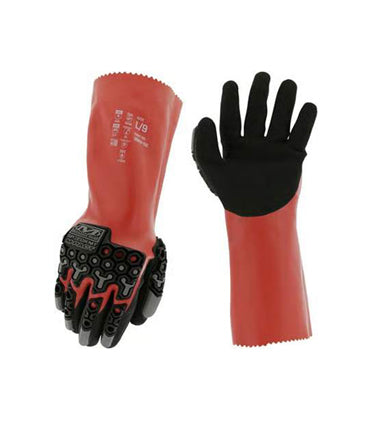 Mechanix Wear SpeedKnit™ M-Pact® Chemical-Resistant Impact Gloves – Red/Black - S5EP-02