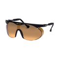 Uvex 9195-078 Skyper Safety Glasses, Black Frame /Brown Lens UV Protected