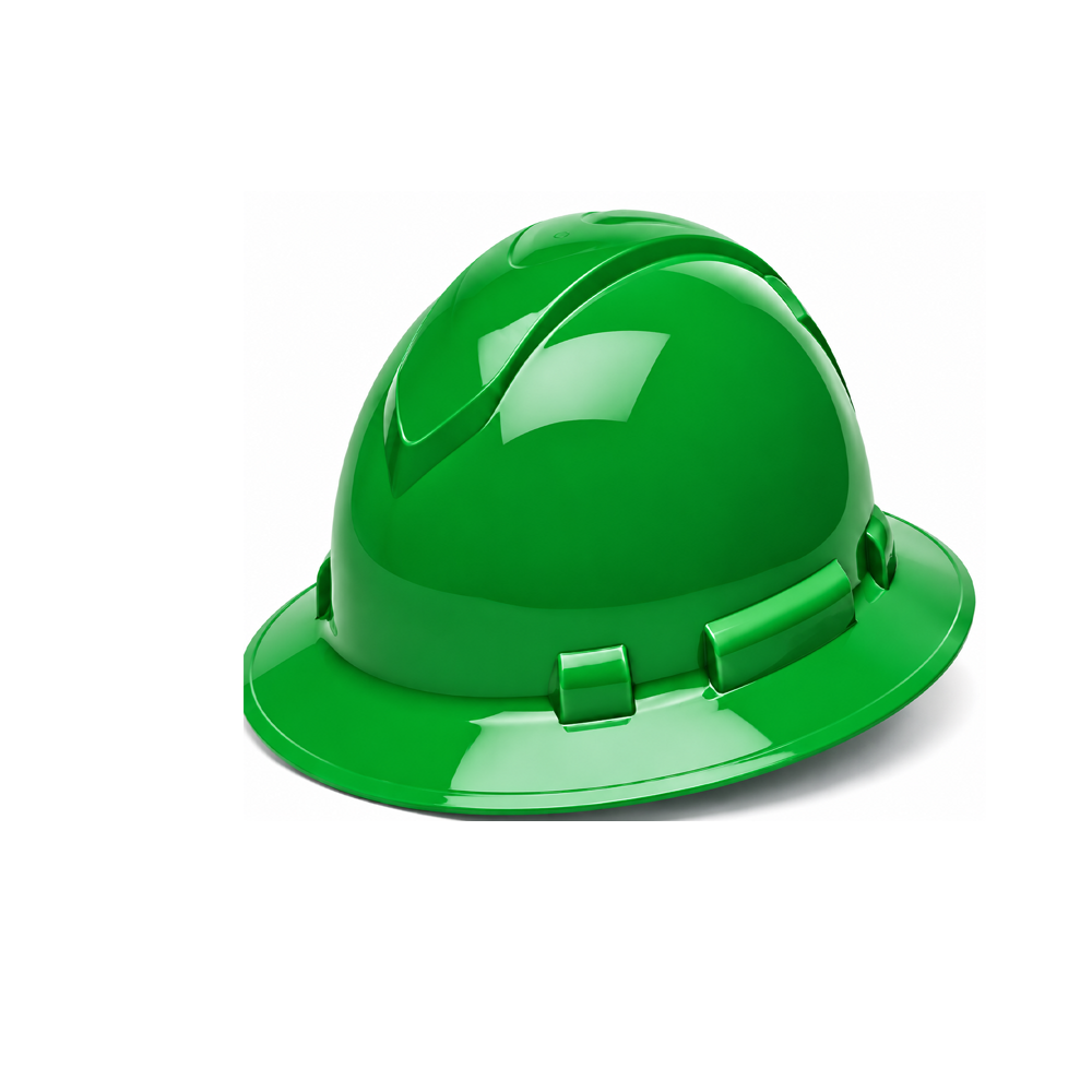 Andanda Rhino Full-Brim HDPE Safety Helmet - 601025-G
