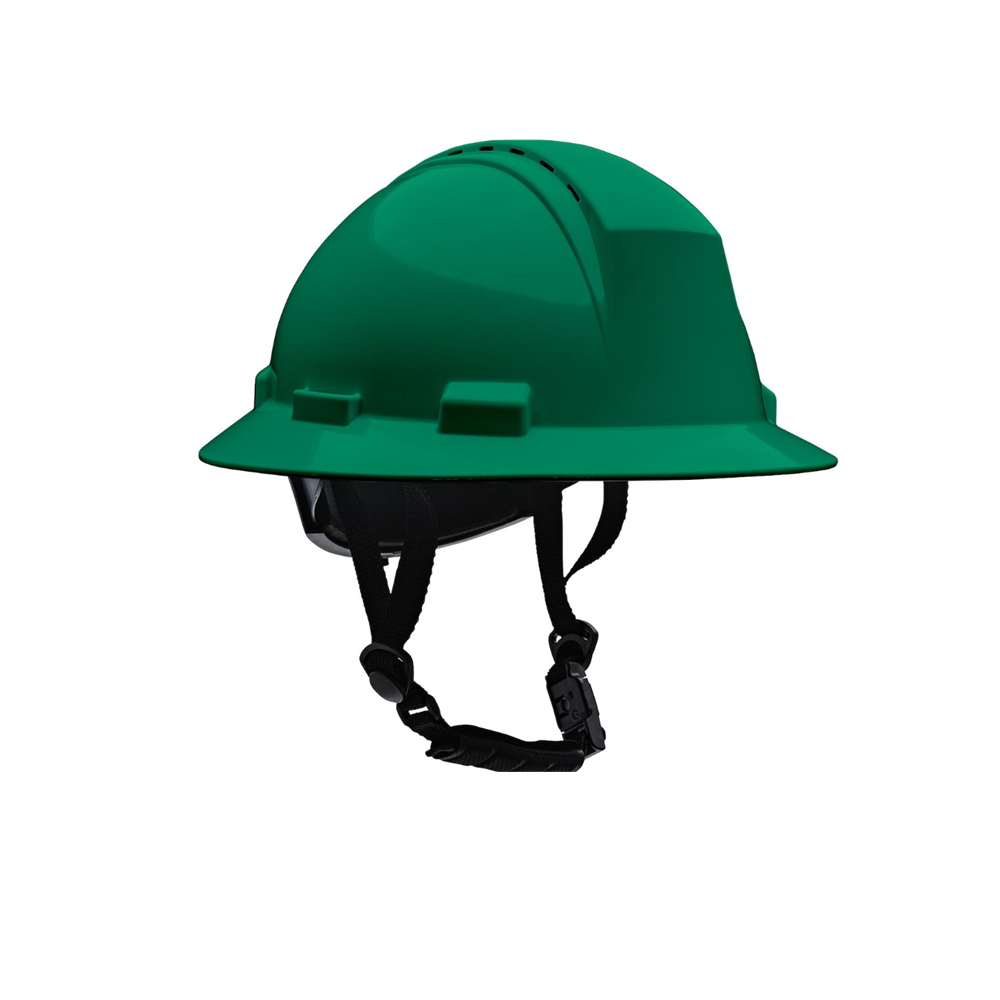 Andanda Rhino Full-Brim HDPE Safety Helmet, Green – 601025